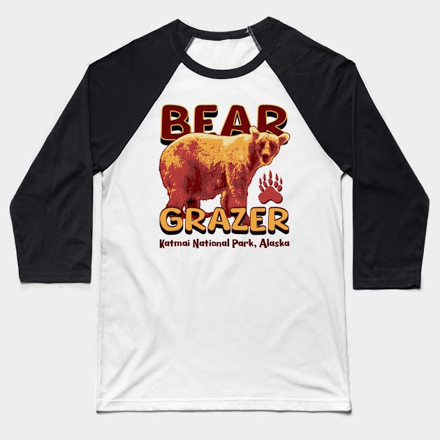 Brown Bear "128 Grazer" Baseball T-Shirt by Distinct Designs NZ